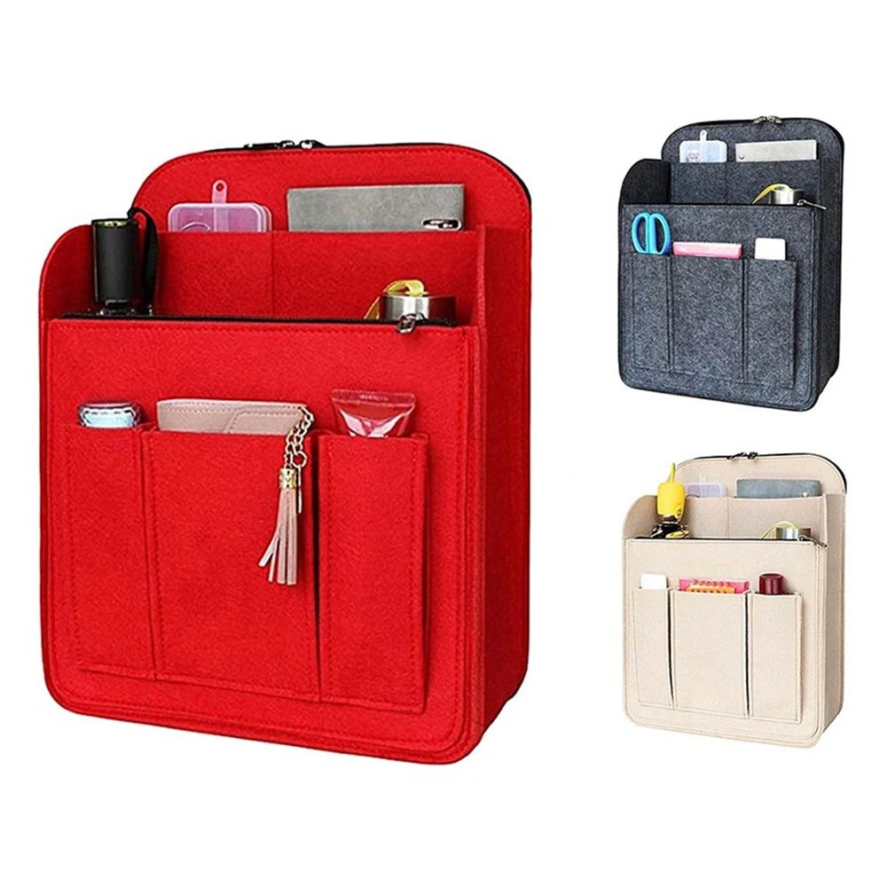 Backpack Insert Organizer - Durable Multi-Pocket Backpack Inner Bag Large