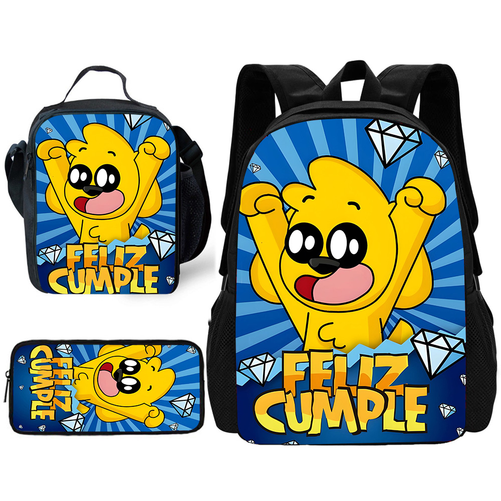 Canvas Backpack Casual - Child Casual Mikecracks Cartoon Compadretesls School