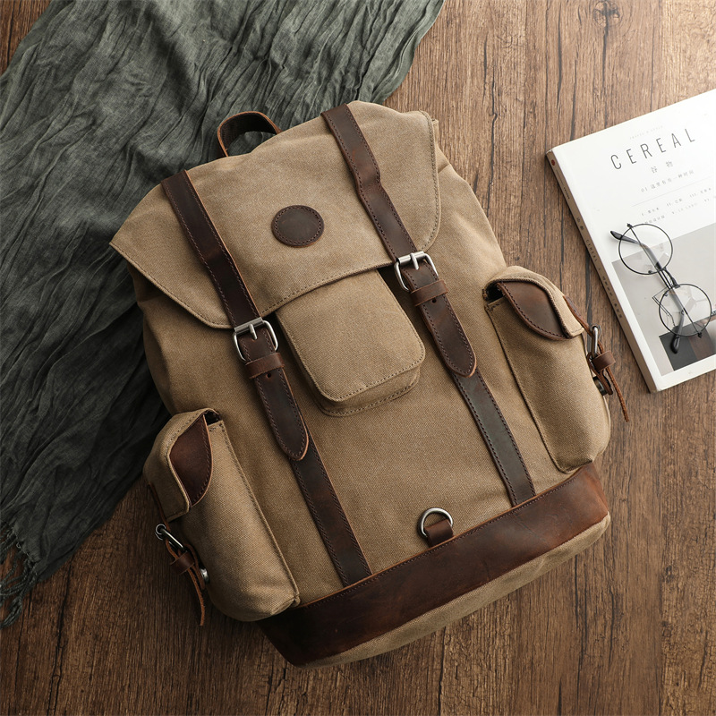 Retro Men's Outdoor Cycling Ca - огляд і ціна Canvas Backpack Casual