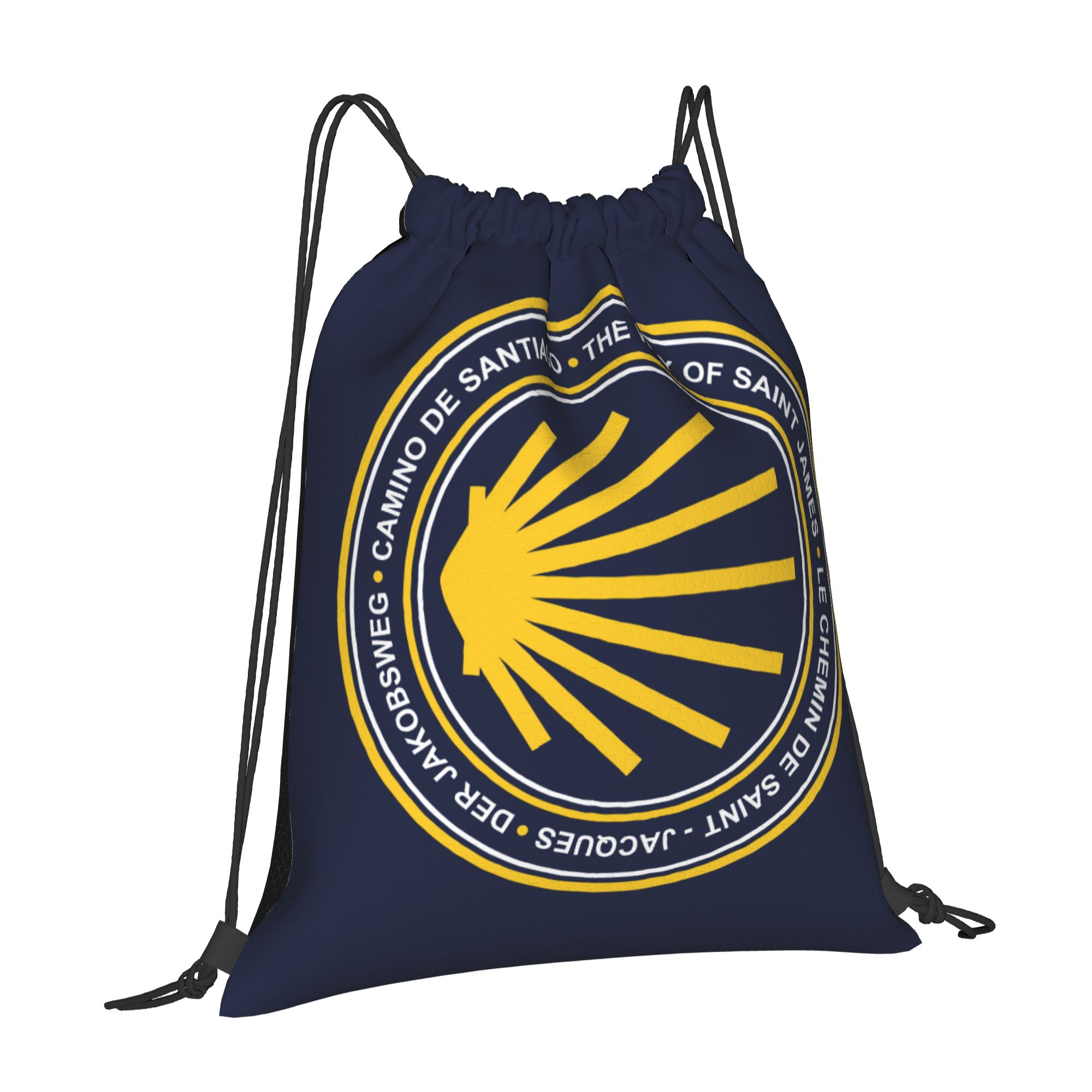 Custom Camino de Santiago Navy - огляд і ціна Drawstring Gym Bag