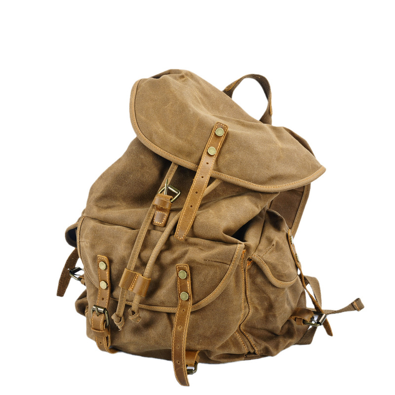 Retro soft wax canvas large ca - огляд і ціна Canvas Backpack Casual