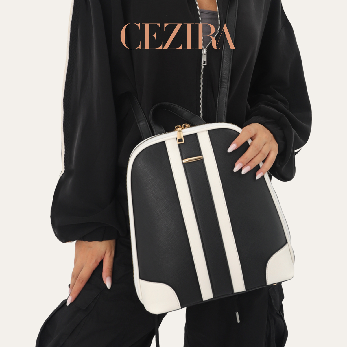 CR Fashion Stripes Patchwork B - огляд і ціна Fashion Backpack Women