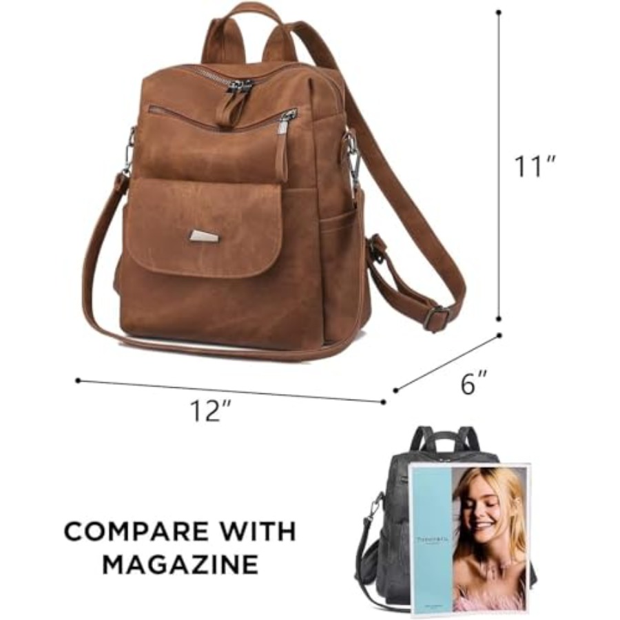 PU Leather Backpack Purse for  - огляд і ціна Fashion Backpack Women