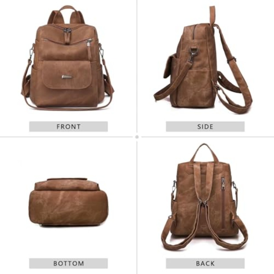 PU Leather Backpack Purse for  - огляд і ціна Fashion Backpack Women